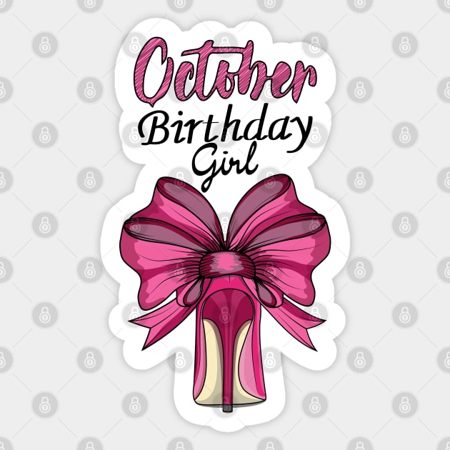 October Birthday Girl Sticker by Designoholic